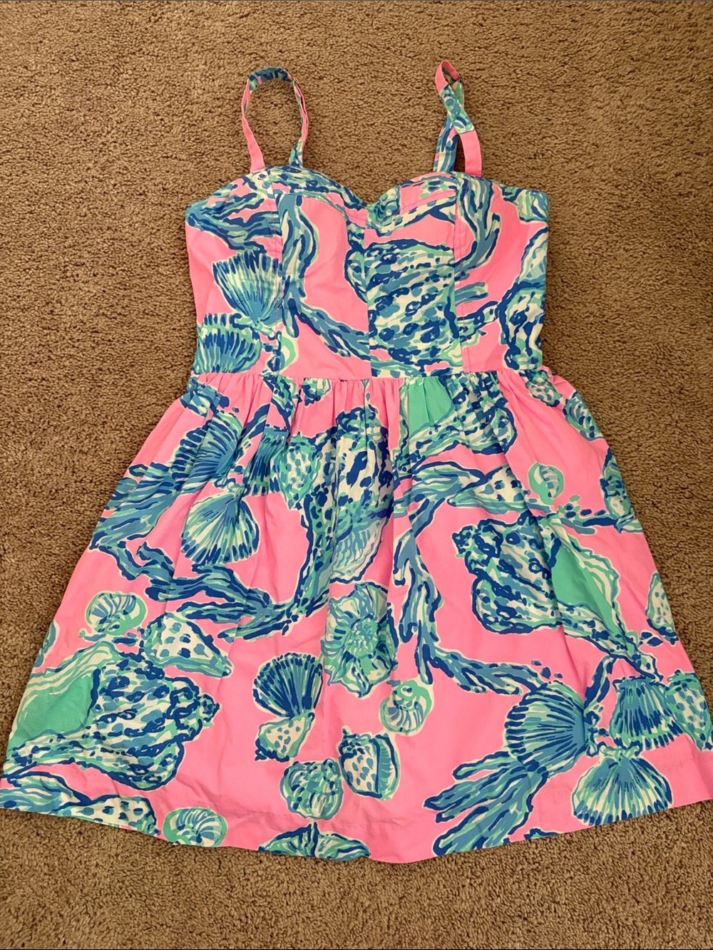 Lilly Pulitzer Barefoot Princess Seashell Print Sundress